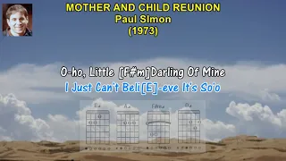 MOTHER AND CHILD REUNION - Paul Simon (1973) (Guitar Chords) Sing-A-Long #oldiesbutgoodies #lyrics