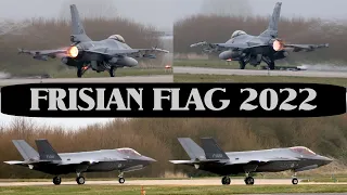 FRISIAN FLAG 2022 Day 1 Morning Takeoffs - NATO Exercise at Leeuwarden Airbase