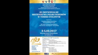 85 Indywidualne Mistrzostwa Polski w tenisie stołowym- Stół 1