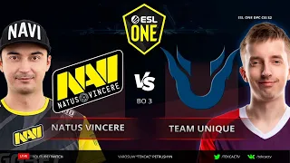 🔴NAVI на MAJOR или Домой? [RU] Natus Vincere vs Team Unique - ESL One DPC EEU S2