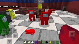 HOW TO MAKE A SECRET DOOR TO AMONG US in Minecraft PE
