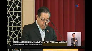 11 FEB 2020 BERITA PERDANA – GOLONGAN M40 BOLEH MULA DAFTAR MYSALAM HARI INI SEHINGGA 31 MAC 2020