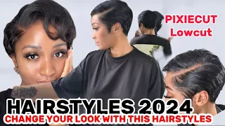 BEAUTIFUL PIXIECUT AND LOWCUT HAIRSTYLES FOR BLACK WOMEN THAT WANTS TO CHANGE TO A NEW LOOK #pixie