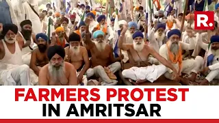 Farmers Continue ‘Rail Roko Andolan’ For Third Day In Amritsar, Railways Services Widely Affected