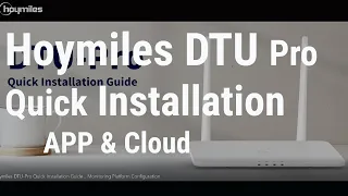 Shinetech Hoymiles DTU Pro Monitoring Installation Guide