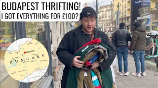 24 Hours Thrifting Vintage Clothing In Budapest!