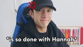 Bang Chan and Hannah bickering live (Chan's room ep. 172 highlights)