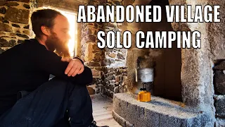 Solo Camping in an Abandoned Village