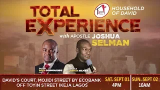 Total Experience Conference - Day 1 | Apostle Joshua Selman | Household of David