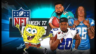 2023 NFL Week 17 Portrayed by SpongeBob