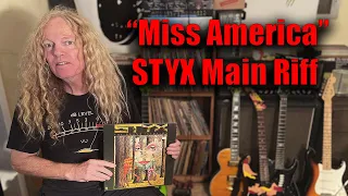 Free Guitar Lessons - Miss America, STYX Main Riff