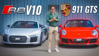 Essai R8 V10 vs 911 GTS! Quel meilleur cabriolet pour l'été ?
