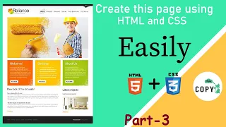 How to make a simple website in HTML and CSS | Part - 1 | Simple page | Copy Cat