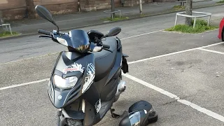 je vais au travail en scooter (+ présentation de mon nouveau scooter Piaggio typhoon)