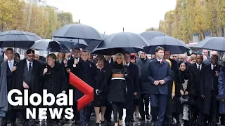 Paris ceremony marks 100th anniversary of the end of WWI