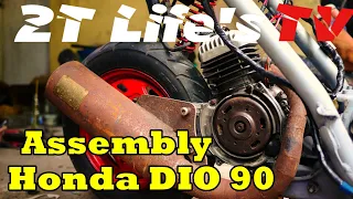 Honda Dio 90cc Build and Startup I EP11 - Motovlog | Part 1 | 2T Life's TV (Prod:Sedivi)