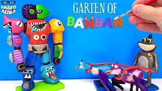 НОВЫЕ БОССЫ Garten of Banban 4 🦜 РОБОТ и ШЕРИФ ► Видео Лепка