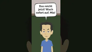 Mia schläft im Unterricht