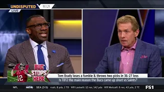 UNDISPUTED Skip Bayless SHOCKED Tom Brady loses a fumble