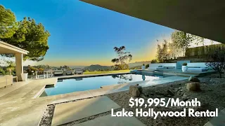 Inside a Mid Century Lake Hollywood Luxury Rental under the Hollywood Sign | Home Tour