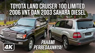 KOMPARASI TOYOTA LAND CRUISER 100 LIMITED DAN LAND CRUISER SAHARA