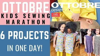 Kids Sewing Vlog | Ottobre Design Kids Magazine | 6 Garments Sewn in 1 Day!