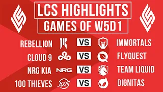 LCS Highlights ALL GAMES Week 5 Day 1 | LCS Spring 2024