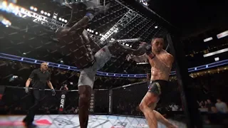 Robert Whittaker vs. Israel Adesanya (EA Sports UFC 3) - CPU vs. CPU - Crazy UFC 👊🤪