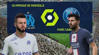 Marseille vs PSG | Le Classique Ligue 1 Full Match | FIFA 23 Gameplay - 4K 60fps