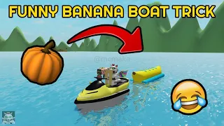 Funny Banana Boat glitch/bug - SharkBite (Roblox)!