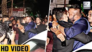 Salman Khan HUGS Sanjay Dutt, Big Fight Ends At Ambani's Ganpati Celebration 2017