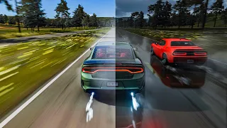 Dodge Charger and Dodge Challenger Hellcat | Bella Vista | [4K , 60FPS]Assetto Corsa