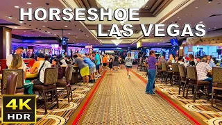 (4K HDR) Horseshoe Las Vegas Walkthrough - Sept 2023