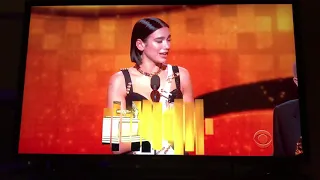 Dua Lipa speech at The Grammys 2019