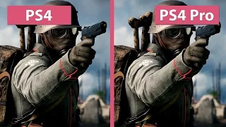 4K UHD | Battlefield 1 – PS4 vs. PS4 Pro 4K Mode Graphics Comparison
