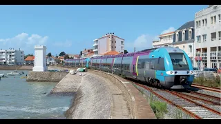 ( CABRIDE ) Au commande d'un AGC ( X 76500 ) de Nantes à Saint Gilles Croix de Vie .