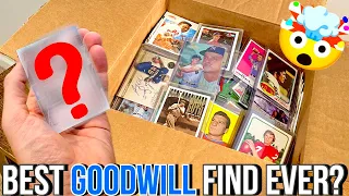 I PAID $25 FOR THIS SPORTS CARDS BOX FROM GOODWILL…INSANE FIND!