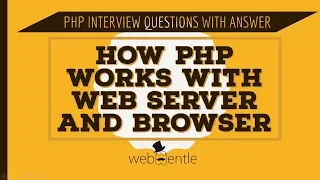 How PHP Works with Web Server and Browser? | How PHP Works? | PHP Interview Questions and Answers