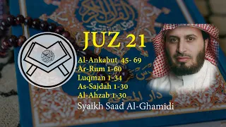 Murottal Juz 21 - Syaikh Saad Al-Ghamidi - arab, latin & terjemah