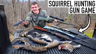 SQUIRREL HUNTING GUN GAME CHALLENGE!