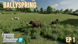 INHERITED FARM JOURNEY!! | BALLYSPRINGS | Farming Simulator 22 - ep 1