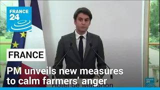 France's prime minister unveils new measures in attempt to calm farmers' anger • FRANCE 24 English