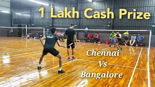 1 Lakh Cash Prize All India Badminton Tournament Pre-Quater Finals Play factory CHENNAI VS BANGALORE