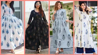 trendy long frocks design for summer||stylish long frocks designs for girl||#lawnfrockdesigns 2022