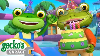 Gecko's Birthday Party | Gecko's Garage Stories and Adventures for Kids | Moonbug Kids