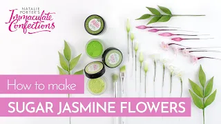 Learn to make sugar flowers for cakes - Jasmine