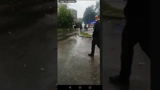 Wybuch przy ul. Wybickiego w Toruniu (31 sierpnia)
