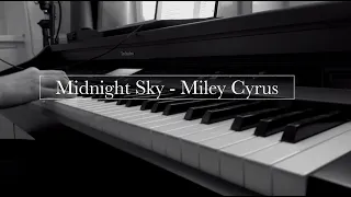 Midnight Sky - Miley Cyrus (piano cover)