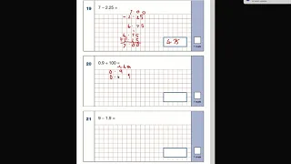 2019 Year 6 SATs Maths Arithmetic Paper 1 walkthrough guide