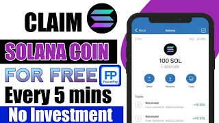 How To Claim Free Solana Coin Every 5 Minutes Continuously (Worldwide) | Solana Crypto News 2022